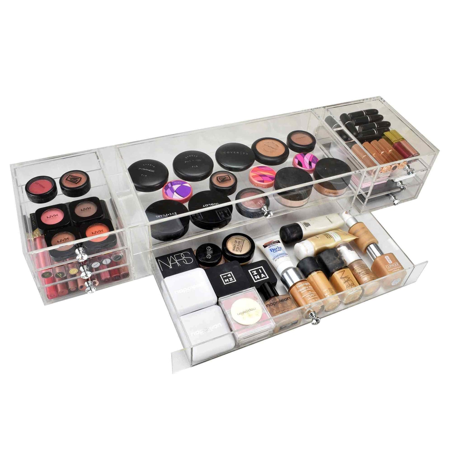 The Valentina - Glossy White Glamour Makeup Mirror