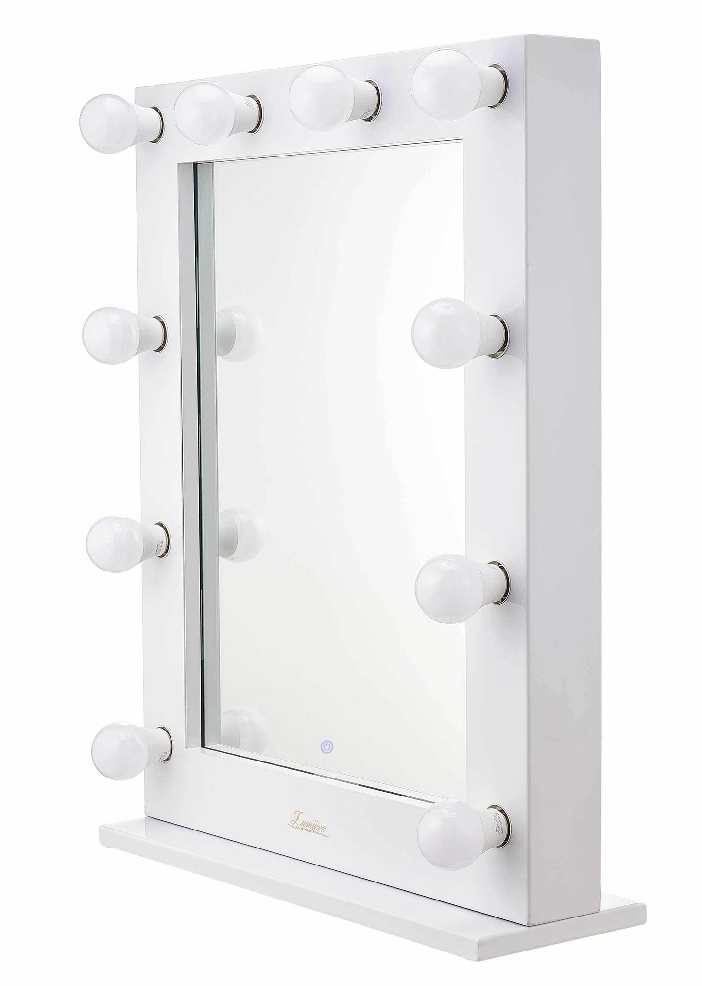 The Alessandra - Glossy White Glamour Makeup Mirror