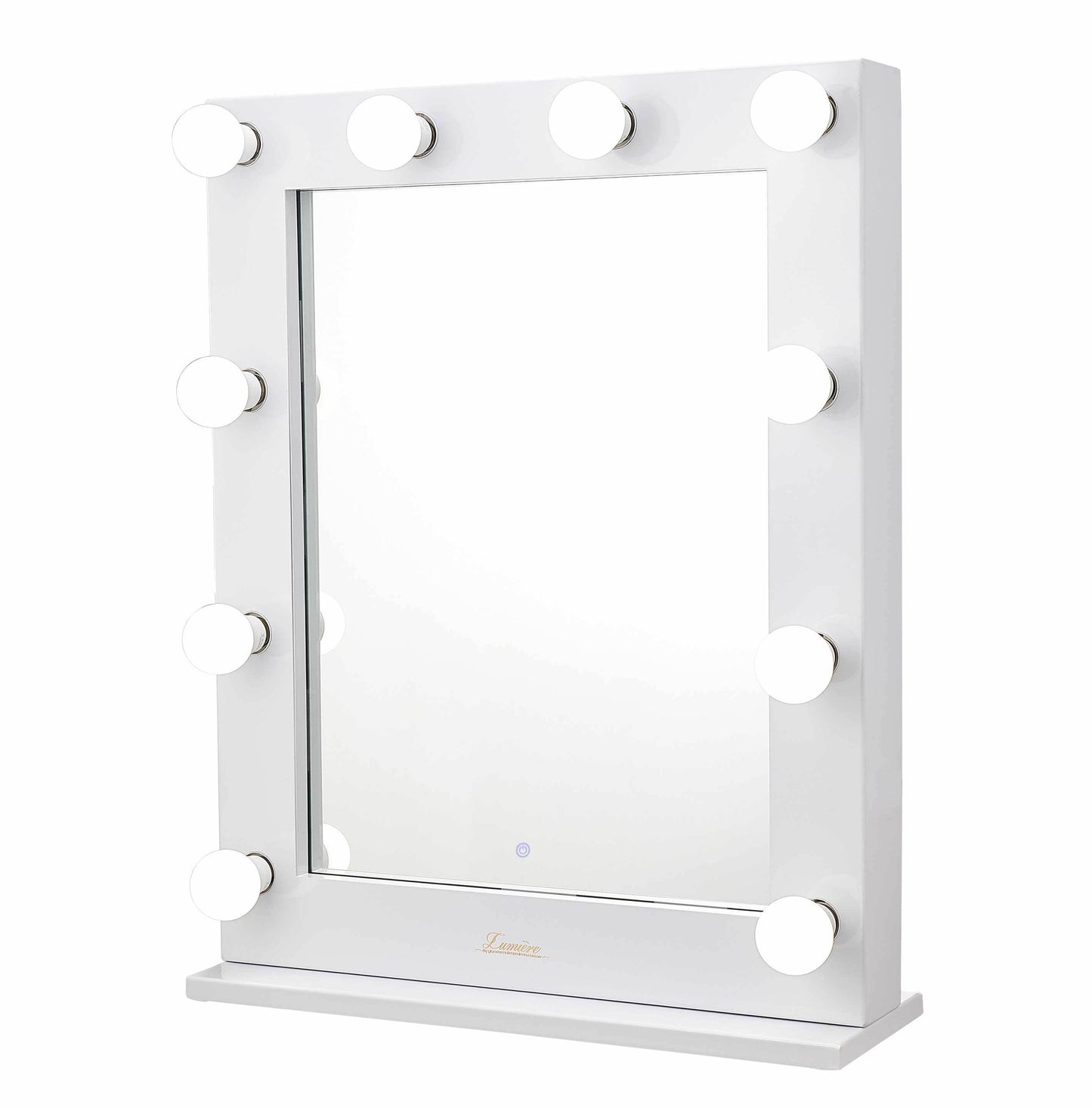 The Alessandra - Glossy White Glamour Makeup Mirror