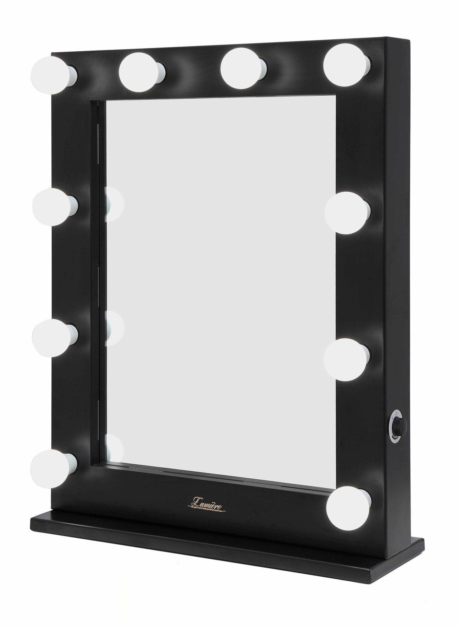 The Alessandra - Satin Black Glamour Makeup Mirror - Glamour Makeup Mirrors 
 - 1