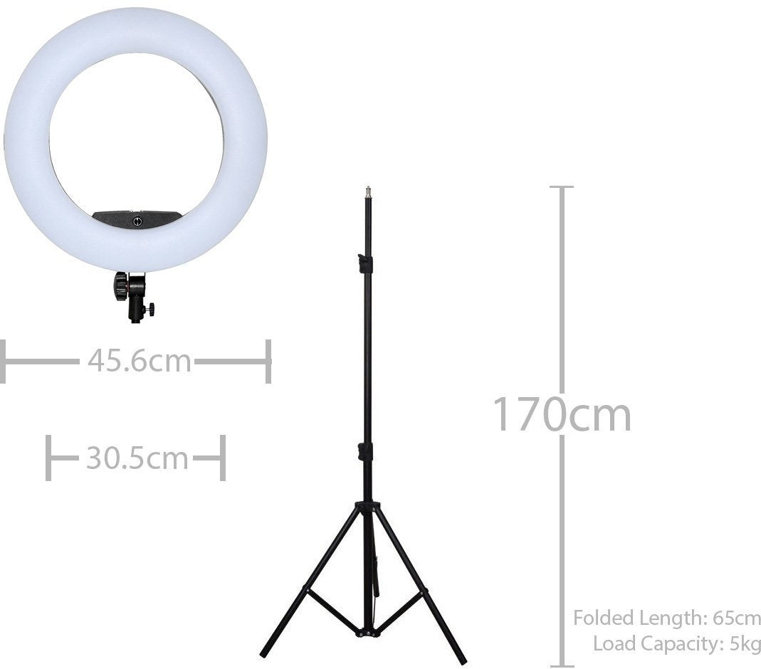 Digital Glamour Pro LED Ring Light - Black