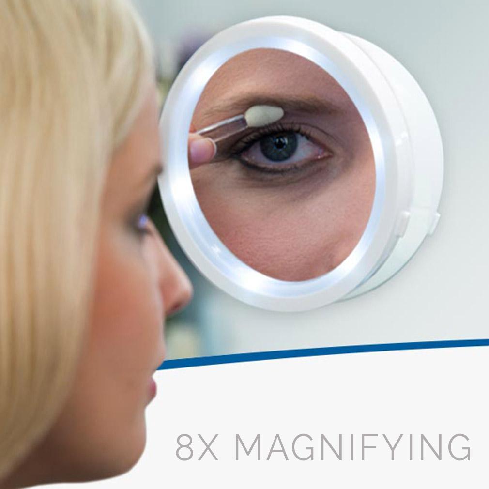 STAR LED - 8x Magnifying LED Makeup Mirror