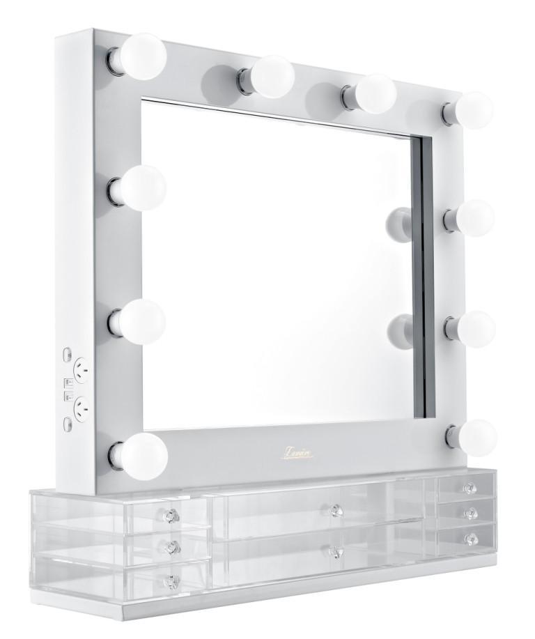 Eight Draw Acrylic Makeup Organiser - Add-on - Glamour Makeup Mirrors 
 - 2