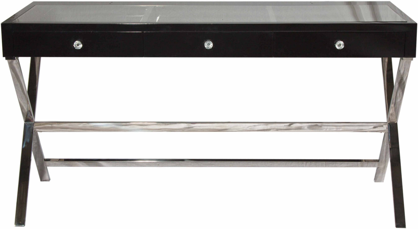 Glamour Vanity Makeup Table - Black (Refurbished)