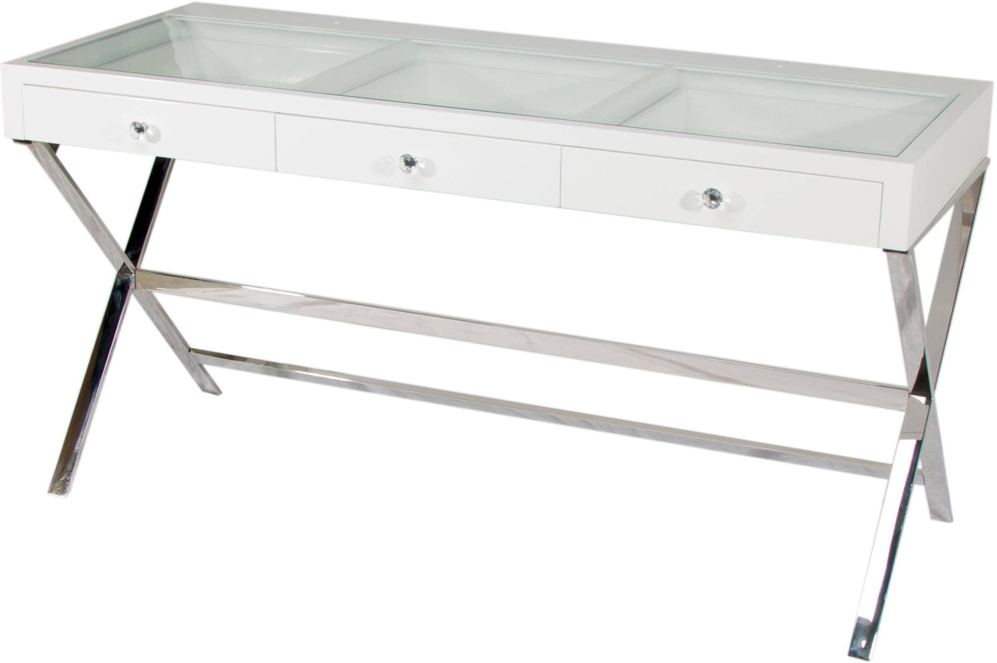 Glamour Vanity Makeup Table - White